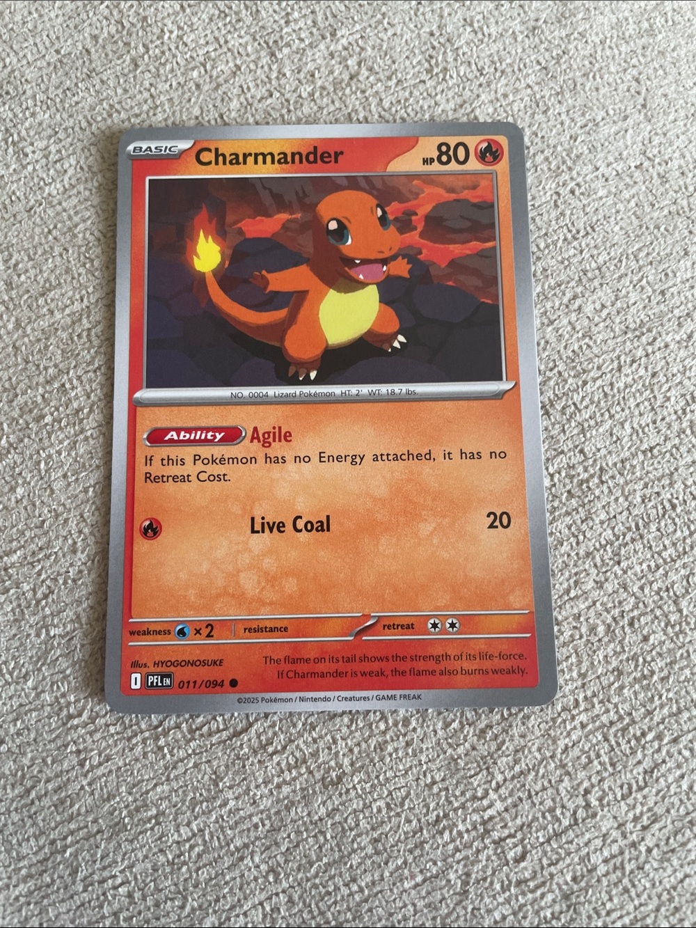 Charmander Pokémon Card